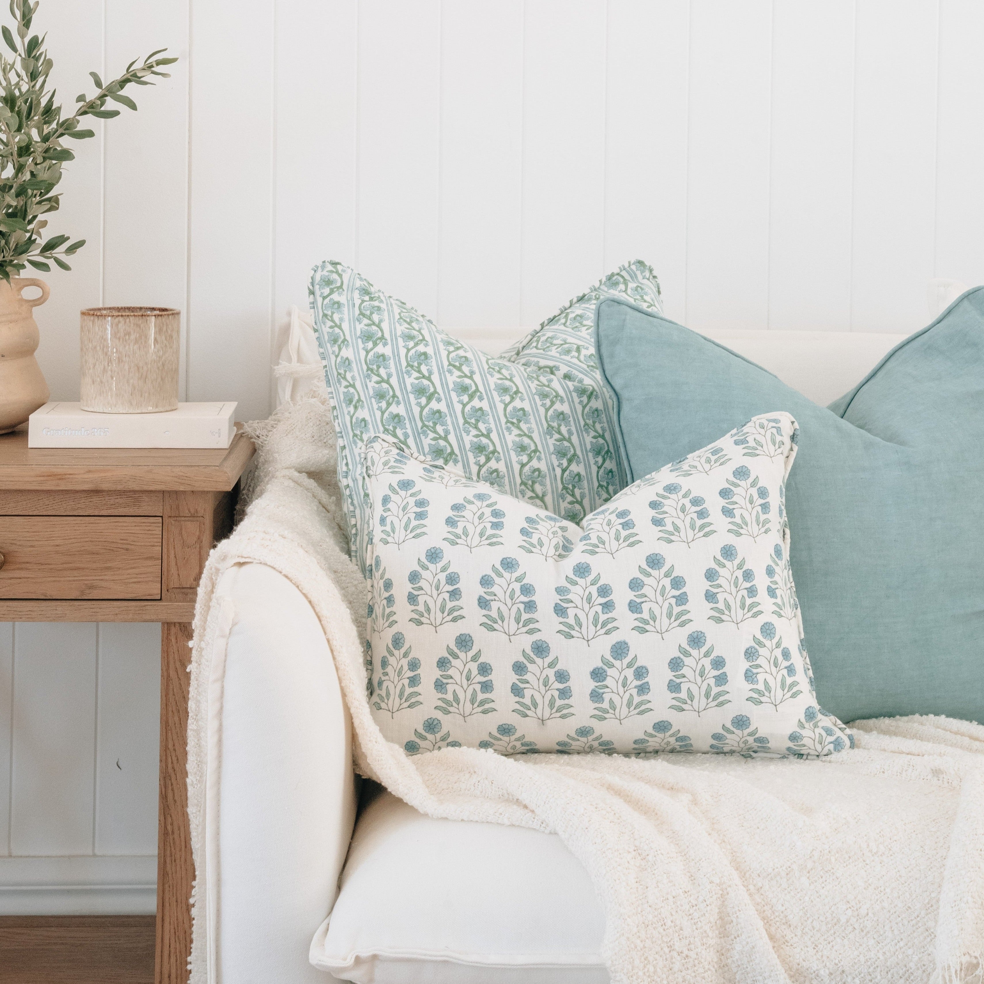 Vine Print Cushion Bundle | Set of 3 Coordinated Pillow Covers