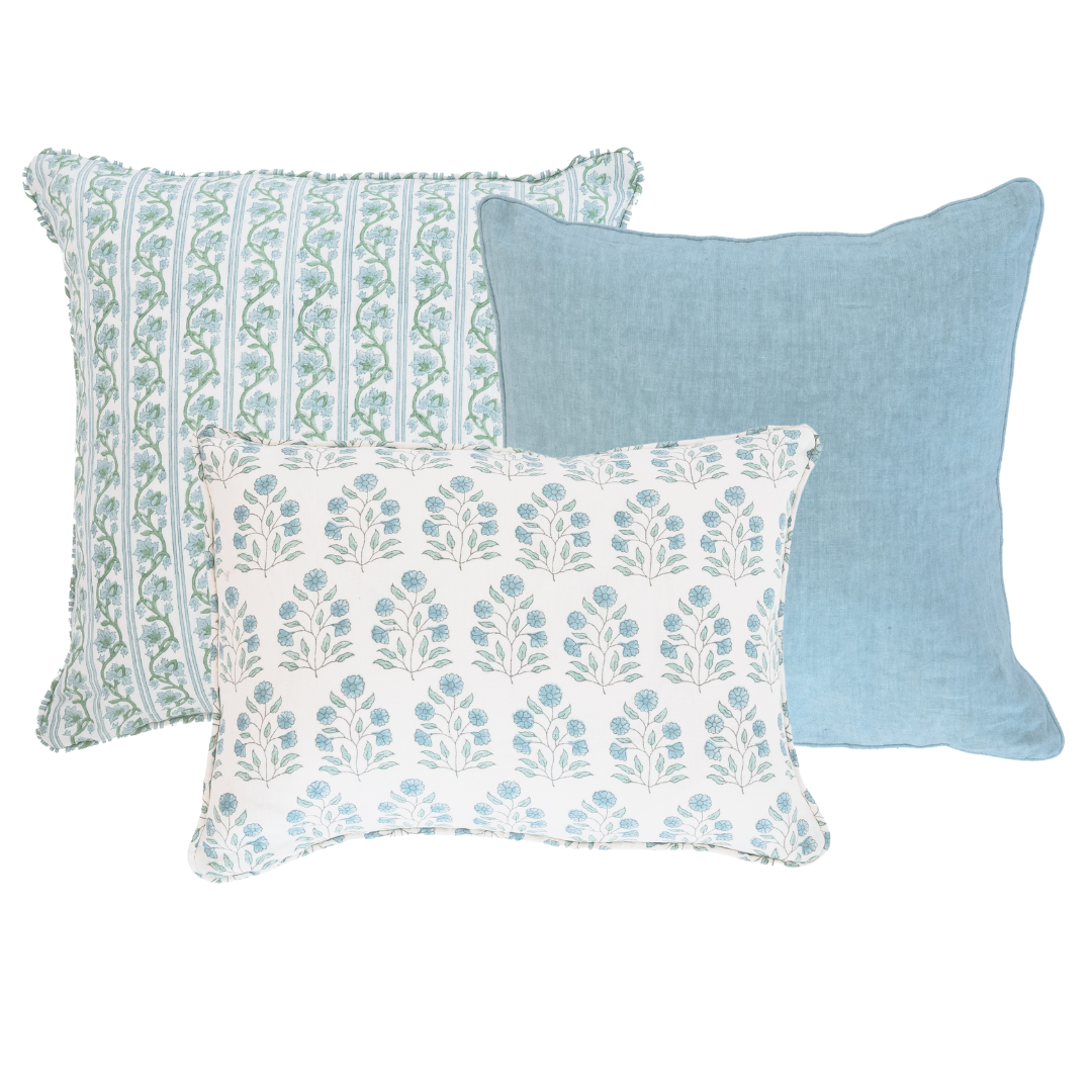 Vine Print Cushion Bundle | Set of 3 Coordinated Pillow Covers